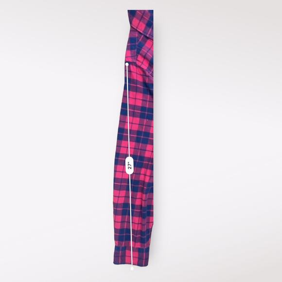 King Size Rich Burgundy Plaid Flannel Size 2XL Tall - Picture 6 of 8